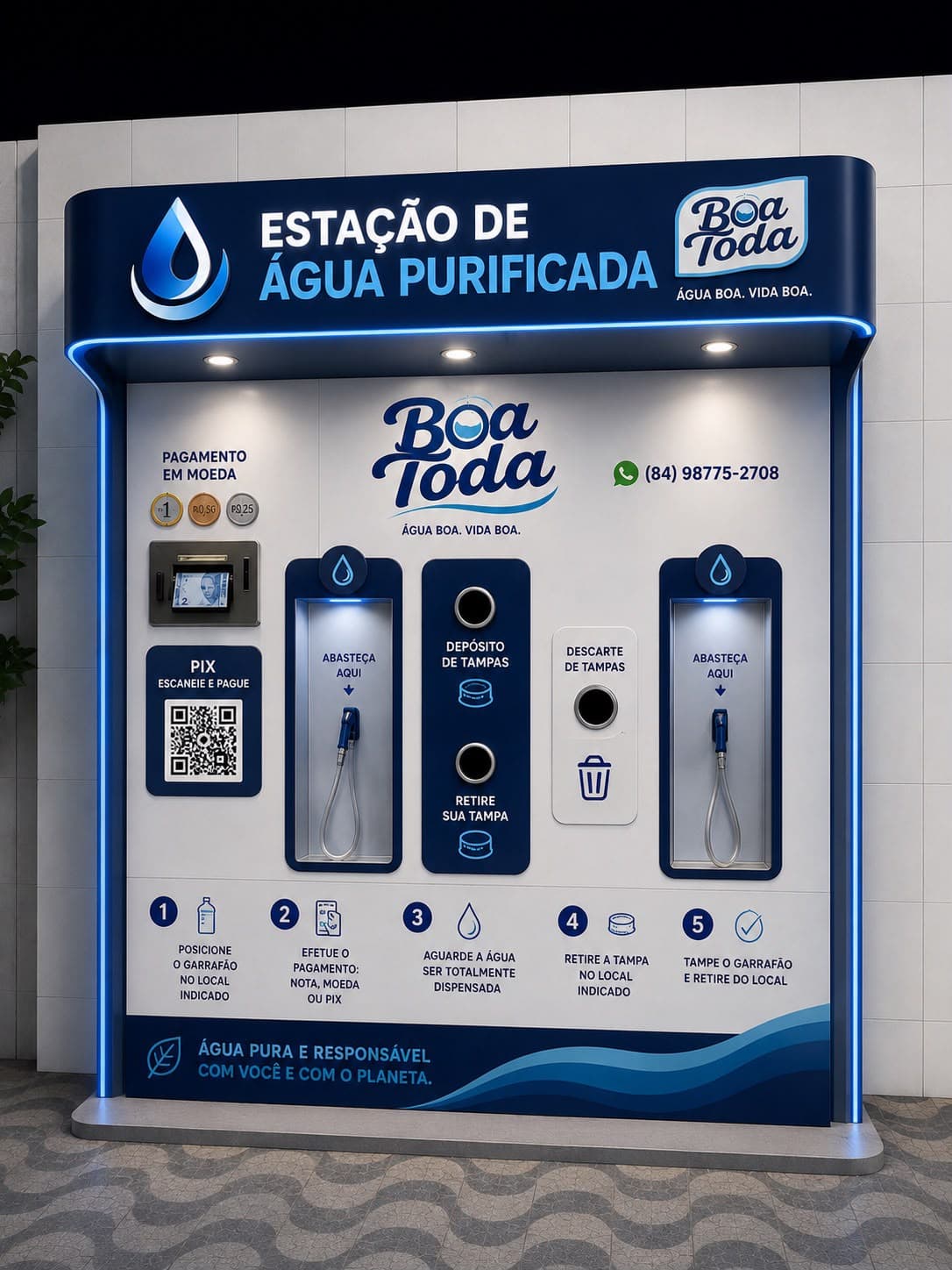 Estação Água Boa Toda em operação